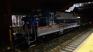 BRAND NEW Metro North GP35r 106 on CSX B750  Spuyten Duyvil [upl. by Palgrave]