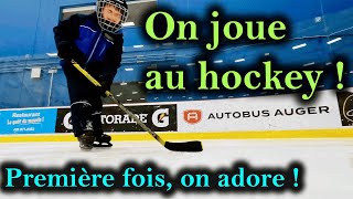 Découverte du hockey sur glace première fois quon joue on adore [upl. by Peer]