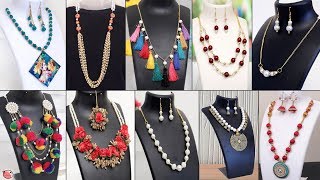 30 Creative Handmade Necklace Ideas  Jewelry Making at Home [upl. by Nanaek519]