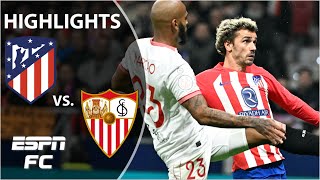 🚨 LATE WINNER amp VAR DRAMA 🚨 Atletico Madrid vs Sevilla  Copa Del Rey Highlights  ESPN FC [upl. by Hgielrahc353]