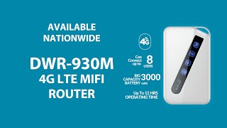 DLink DWR 930M 4G LTE Mobile MIFI Router  Pocket Wifi [upl. by Nylicaj]