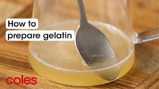 How To Use Gelatine Powder  Back to Basics  Coles [upl. by Ladonna]