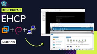 TUTORIAL KONFIGURASI EHCP DI VMWARE DEBIAN 9 [upl. by Hoshi337]