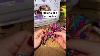 Scrunchie 😄 scrunchies diy sewing fyp [upl. by Rebmaed]