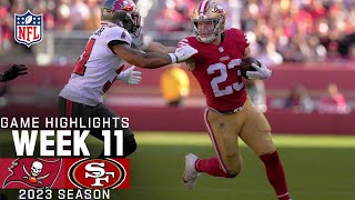 Tampa Bay Buccaneers vs San Francisco 49ers Game Highlights  NFL 2023 Week 11 [upl. by Lowis]