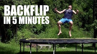 Learn How to Backflip On a Trampoline In 5 Minutes  ASAP [upl. by Atiroc335]