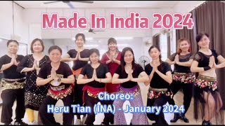 Made In India 2024  Line Dance Heru Tian INA  January 2024 [upl. by Kokoruda]