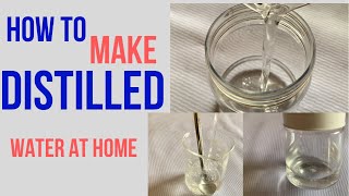 How to make distilled water at home diy homemade distilled water Csylnaturals diy [upl. by Dasya]