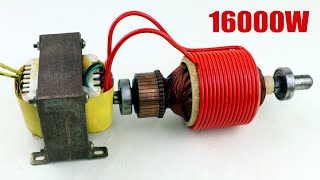 Electricity Transformer 220V Motor armature Lightbulb United Electrical Energy Inverter Generator [upl. by Ayekel]