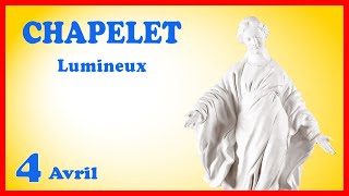 CHAPELET 🙏 Jeudi 4 Avril  Mystères Lumineux [upl. by Musihc113]