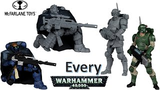 Every Warhammer 40K 40000 McFarlane Toys Comparison List [upl. by Krigsman]