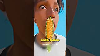 Um pé de milho no nariz 🌽 curiosidades fatoscuriosos shorts [upl. by Lynnelle700]