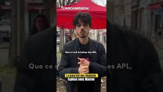 Les jeunes insoumis·es se mobilisent pour le repas crous à 1 euros [upl. by Natalie]