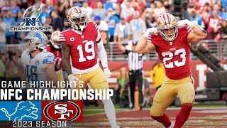 San Francisco 49ers vs Detroit Lions Full Game Highlights  2023 NFC Championship [upl. by Amapuna489]