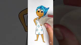 DIY Insideout Joy glitter hair and dress for kids kids insideout2 kidsart craft creative [upl. by Sillek]