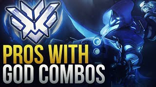 WHEN PROS DO GOD COMBOS  Overwatch Montage [upl. by Balliett]