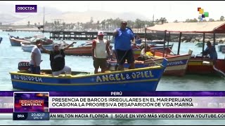 Pesca ilegal en el mar peruano ocasiona crisis económica [upl. by Lerak]