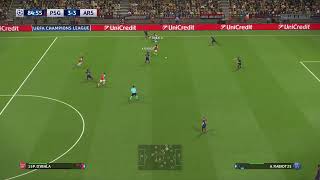 PES 2018 LDM Arsenal amp CHILI 184 14 finale LDC Vs PSG [upl. by Aner]