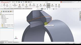 Weldolet Çizimi Solidworks Weldolet Design Creating a Coped Cut Perpendicular to a Pipe [upl. by Sansbury]