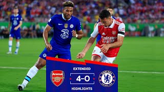 Arsenal 40 Chelsea  PreSeason Extended Highlights [upl. by Ilrac122]