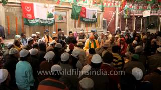 Muslims celebrate MiladunNabi at Nizamuddin Dargah in Delhi [upl. by Eseeryt661]