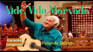 Vide Vida Marvada  Karaokê Playback Original  Rolando Boldrin [upl. by Mitchiner]