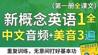 新概念英语1一秒翻读3遍版：中文音频  3遍美音、配双语字幕  不绕弯路，练就扎实英文功  最适合汉语母语者学习的英文教材  新概念英语第一册全课文翻译 English Learning [upl. by Callida]