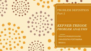 Pendefinisian Masalah  Kepner Tregoe Problem Analysis [upl. by Araihc]