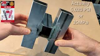 How strong is JB weld structural epoxy adhesive anyways  Destructive test simulation and review [upl. by Ibmat736]