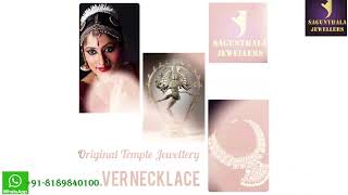 ORIGINAL SILVER amp KEMPSONES TEMPLE JEWELLERY NECKLACE COLLECTIONS FOR BHARATHANATYAM amp INDIAN DANCES [upl. by Nocam]