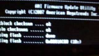 Updating BIOS on ECS A780GMA in MSDOS [upl. by Bellis904]
