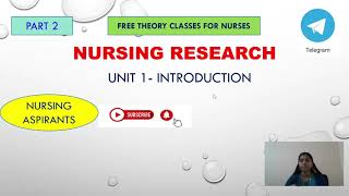 nursing research theory class part 2 for nurses [upl. by Marcela]