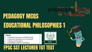 Top Educational Philosophies MCQs  FPSC Pedagogy MCQS  Pedagogy  Philosophies of Education Quiz [upl. by O'Donovan847]