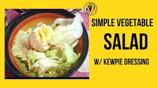 SIMPLE VEGETABLE SALAD W KEWPIE DRESSING [upl. by Latnahc]