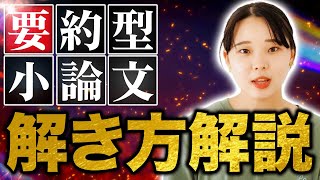 【2024年度版】学校じゃ教えてくれない！要約型小論文を簡単に解く方法教えます！！ [upl. by Ahsiruam673]