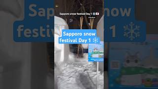 Sapporo snow festival 2024  Day 1 japan travel snow snowfestival japantravel travelvlog [upl. by Annekahs]