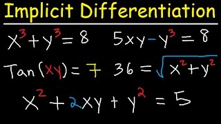 Implicit Differentiation Explained  Product Rule Quotient amp Chain Rule  Calculus [upl. by Amie]