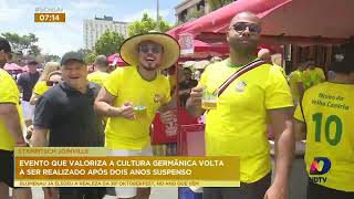 Stammtisch valoriza a cultura germânica em Joinville e movimenta a cidade [upl. by Ecinev418]