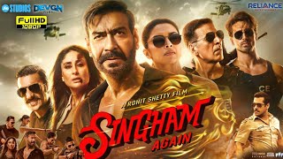 Singham Again Full Movie  Ajay Devgan  Akshay Kumar  Salman Khan  Tiger Shroff  Review amp Facts [upl. by Comras888]