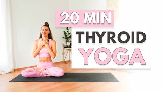 20 MIN THYROID YOGA  Yoga Flow For Hypothyroidism [upl. by Orelee]