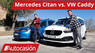 Mercedes CITAN vs VW CADDY 2022 Comparativa  Test  Review en español  Autocasión [upl. by Bergen]