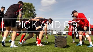 RUGBY PICK AND GO FORWARDS DRILL [upl. by Screens]