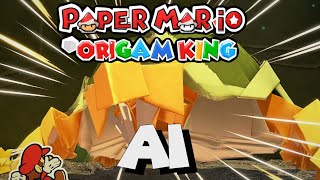 Vellumental Battle but its continued by AI  Paper Mario The Origami King Music [upl. by Notnilc]