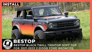 No Drilling No Damage Switch to a Soft Top  Bestop  2122 Bronco [upl. by Ahcsap]