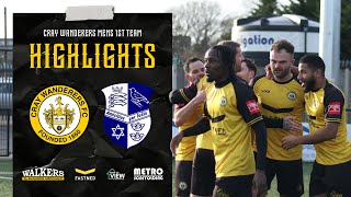 Cray Wanderers VS Wingate amp Finchley  1  0  HIGHLIGHTS  Isthmian Premier League [upl. by Onitnatsnoc752]