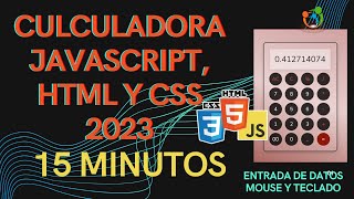 ➕CALCULADORA HTML CSS Y JAVASCRIPT 2023 [upl. by Noir]