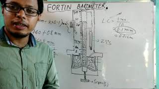 Class 9   Fortins barometer  How to measure atmospheric pressure [upl. by Dickinson]