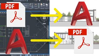 How to Convert DWG to PDF and PDF to DWG With LAYERS [upl. by Jocelyne]