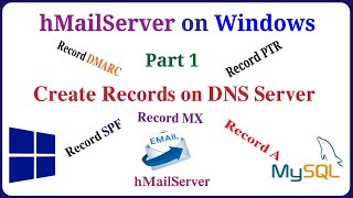 hMailServer  Part 1  Create the Necessary Records A MX PTR SPF DMARC for hMailServer [upl. by Blessington757]