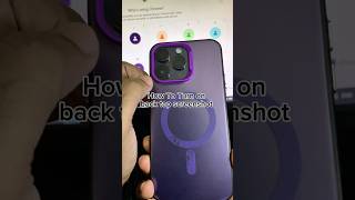 How To Turn on Back Tap Screenshot iphonetipsandtricks smartphone screenshot Appinsight tech [upl. by Ernesta]